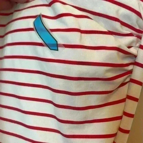 Vince Camuto Red and White Striped One Piece - Picture 7 of 11